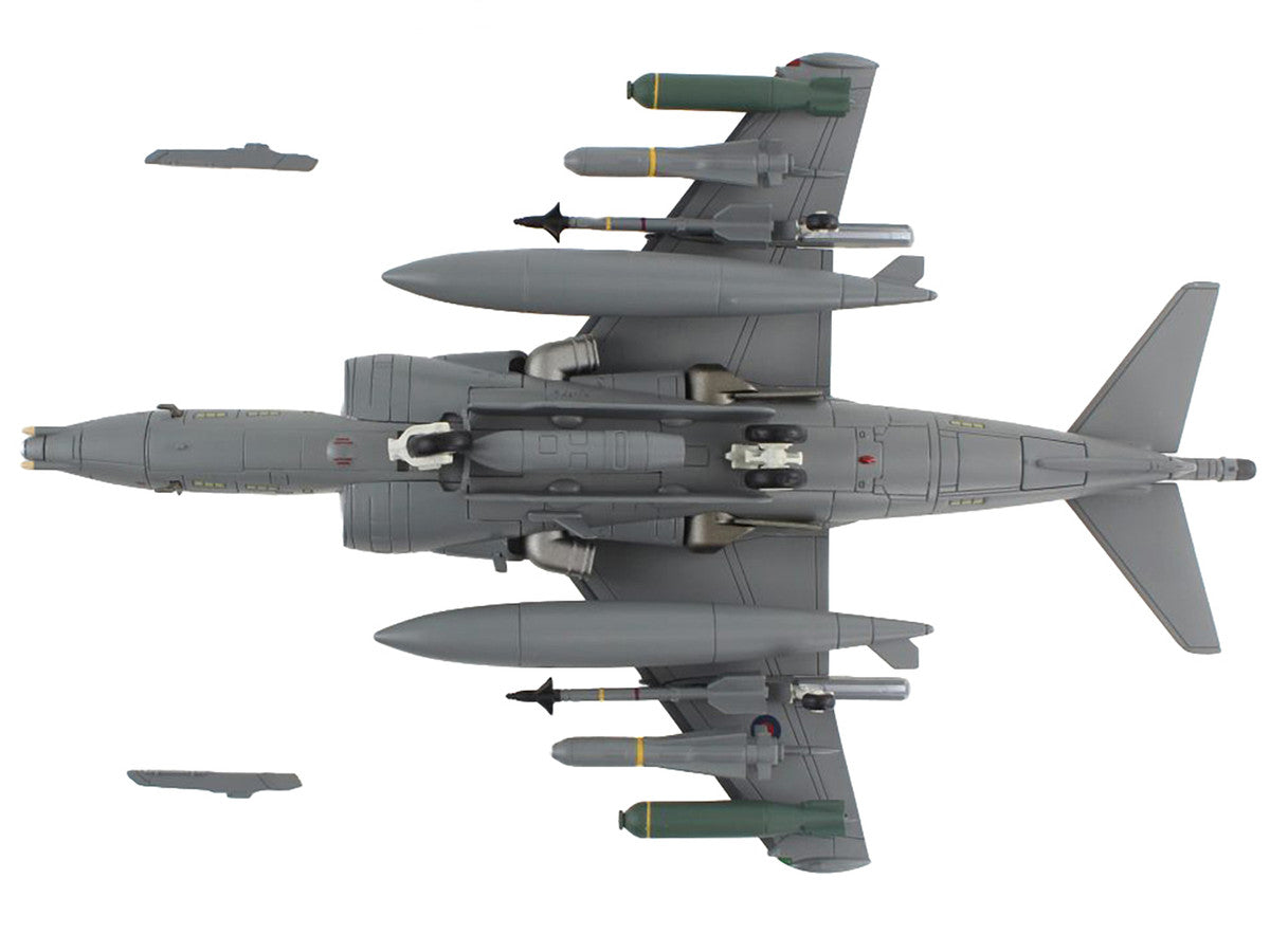 McDonnell Douglas AV-8B/British Harrier II GR.9A Aircraft "41 (R) Squadron RAF Coningsby Air Base" (2006) Royal Air Force "Air Power Series" 1/72 Diecast Model by Hobby Master-3