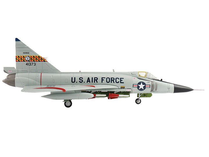 Convair F-102A Delta Dagger Interceptor Aircraft "199th Fighter Interceptor Squadron (FIS) Hawaii Air National Guard" (1960s) United States Air Force "Air Power Series" 1/72 Diecast Model by Hobby Master-1