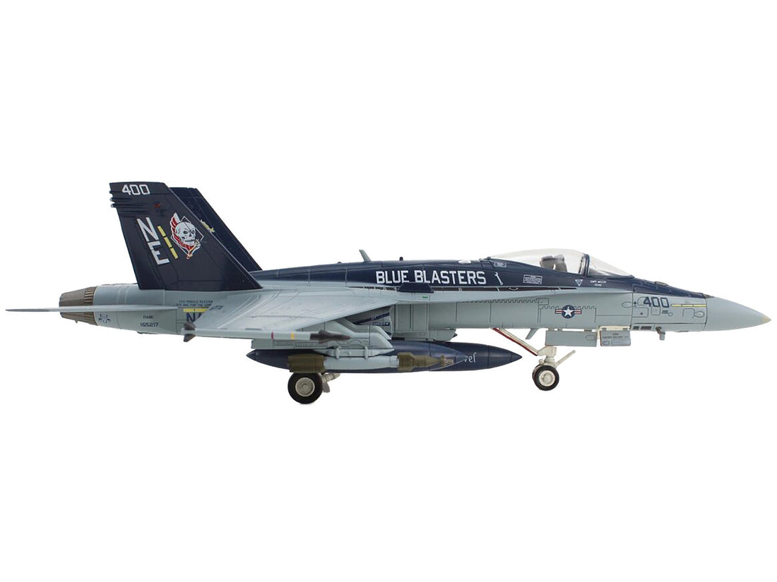 McDonnell Douglas F/A-18C Hornet Aircraft "NE400 VFA-34 Blue Blasters" (2015) United States Navy "Air Power Series" 1/72 Diecast Model by Hobby Master-1