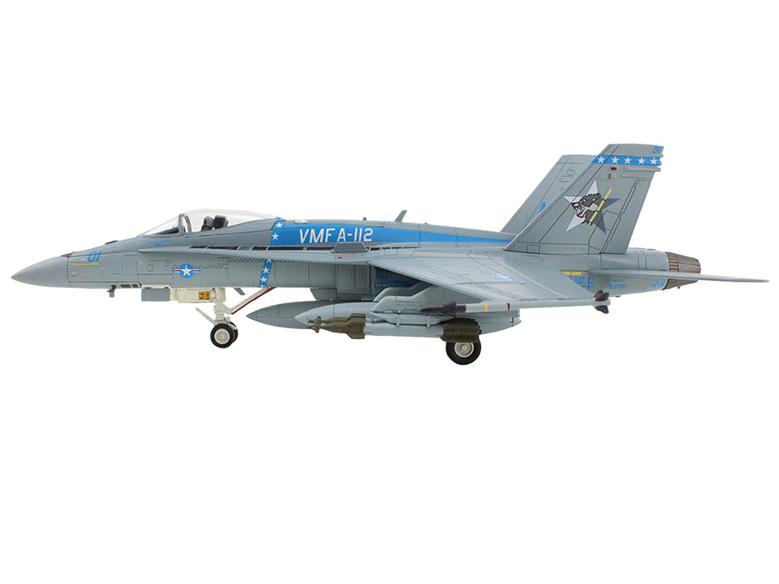 McDonnell Douglas F/A-18C Hornet Aircraft "VMFA-112 Cowboys" (2020) United States Marines "Air Power Series" 1/72 Diecast Model by Hobby Master-2