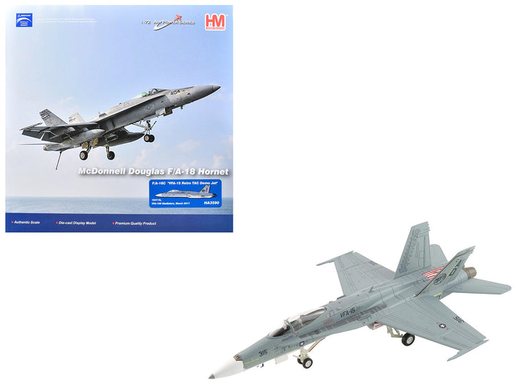 F/A-18C Hornet VFA-15 Retro TAC Demo 1:72 Hobby Master diecast model
