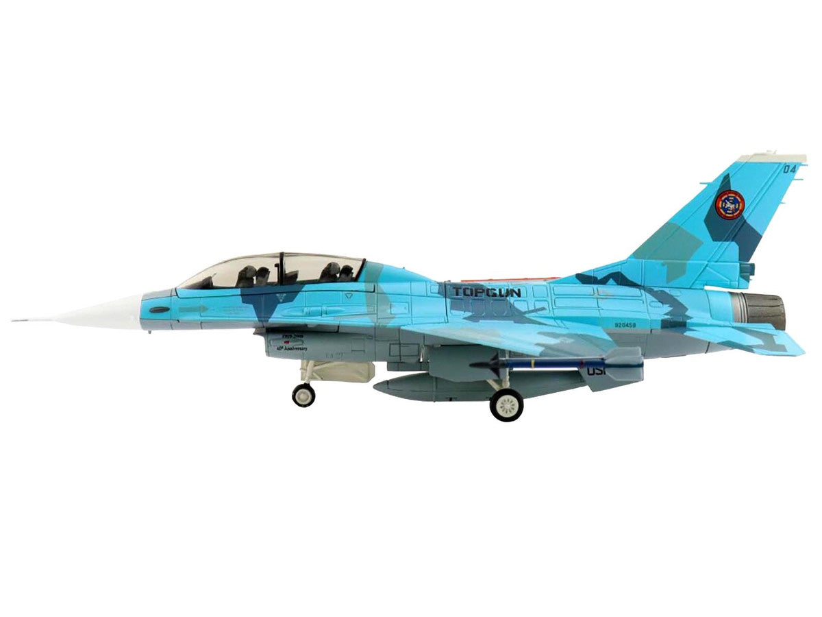 Lockheed F-16B Fighting Falcon Fighter Aircraft "Top Gun 90th Anniversary of Naval Aviation NSAWC" United States Navy "Air Power Series" 1/72 Diecast Model by Hobby Master-1