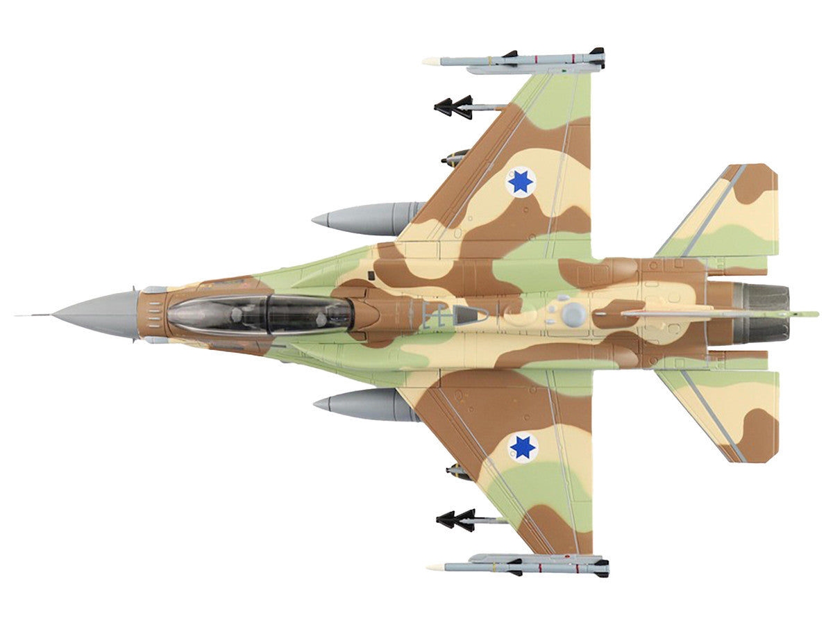 Lockheed F-16I Fighting Falcon Fighter Aircraft "455 Sufa 119 Squadron The Bat" Israeli Air Force "Air Power Series" 1/72 Diecast Model by Hobby Master-1