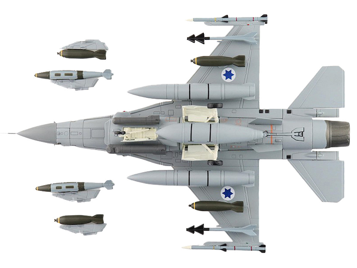 Lockheed F-16I Fighting Falcon Fighter Aircraft "455 Sufa 119 Squadron The Bat" Israeli Air Force "Air Power Series" 1/72 Diecast Model by Hobby Master-2