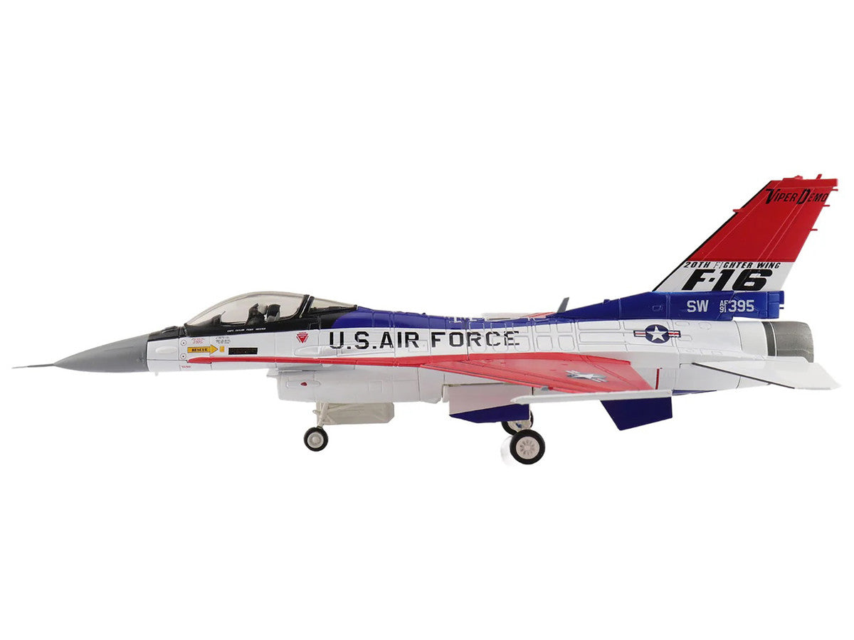 Lockheed F-16CM Fighting Falcon Fighter Aircraft "91-0395 Viper Demo Shaw Air Force Base" (2024) United States Air Force "Air Power Series" 1/72 Diecast Model by Hobby Master-1