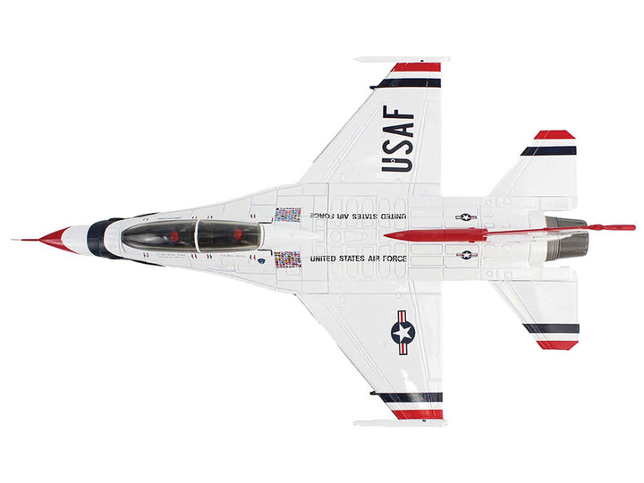 Lockheed F-16D Fighting Falcon Fighter Aircraft "No.7 Thunderbirds Nellis Air Force Base" (2017) United States Air Force "Air Power Series" 1/72 Diecast Model by Hobby Master 2