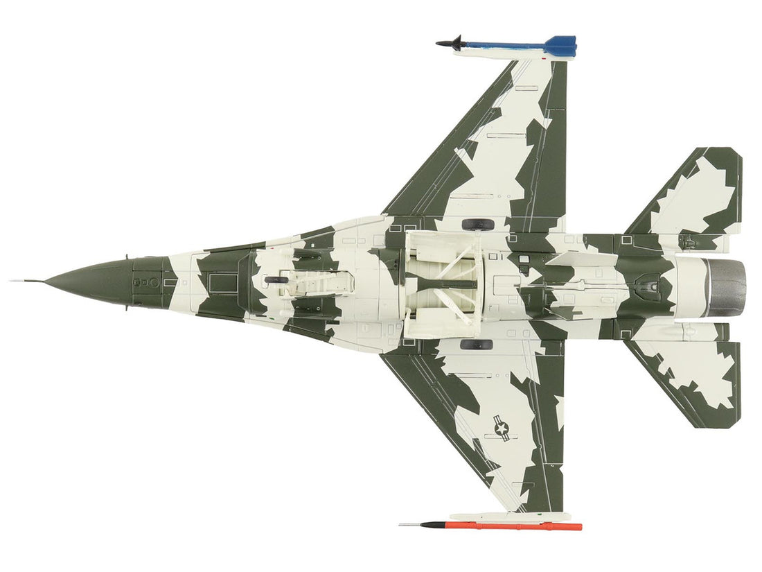 General Dynamics F-16N Fighting Falcon Fighter Aircraft "163269 U.S. Navy Fighter Weapons School" (1990s) United States Marine Corps "Air Power Series" 1/72 Diecast Model by Hobby Master-2