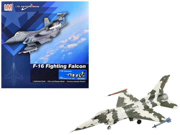 Hobby Master F-16N 163269 U.S. Navy Fighter Weapons School diecast model and packaging