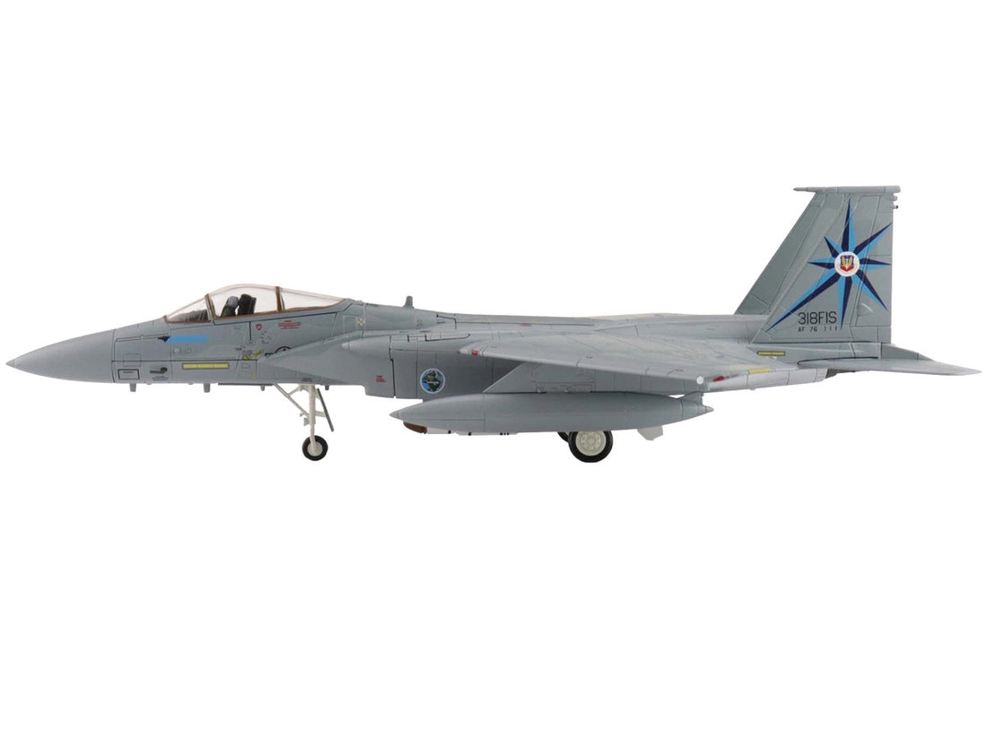 McDonnell Douglas F-15A Eagle Fighter Aircraft "76-0111 318th Fighter Interceptor Squadron" United States Air Force "Air Power Series" 1/72 Diecast Model by Hobby Master-1