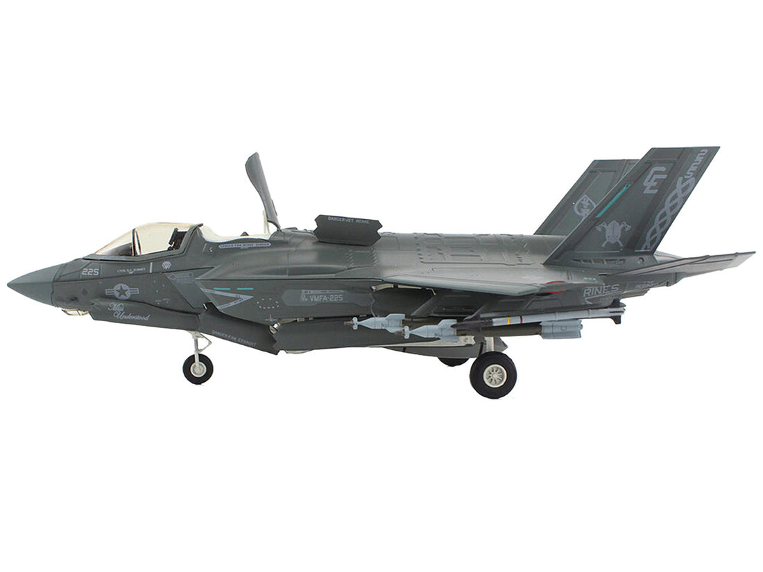 Lockheed Martin F-35B Lightning II Aircraft Beast Mode Configuration "VMFA-225 Vikings Yuma Marine Corps Air Station" (2023) United States Marine Corps "Air Power Series" 1/72 Diecast Model by Hobby Master-0