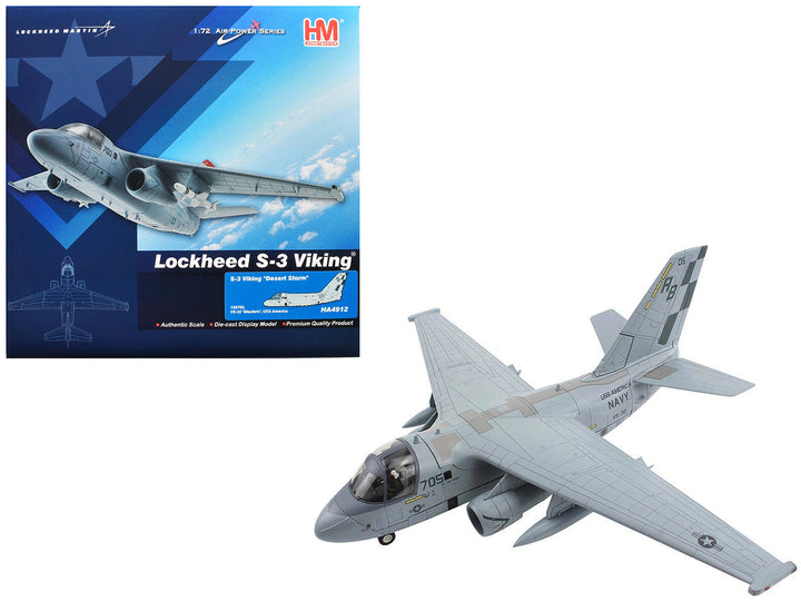 Lockheed S-3B Viking Aircraft "Desert Storm VS-32 Maulers USS America" United States Navy "Air Power Series" 1/72 Diecast Model by Hobby Master-0