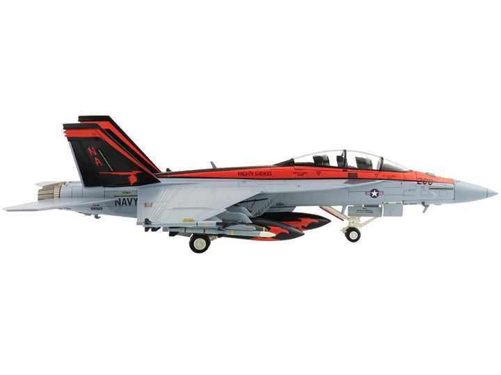 Boeing F/A-18F Super Hornet Fighter Aircraft "VFA-94 'Mighty Strikes' USS Nimitz" (2021) United States Navy "Air Power Series" 1/72 Diecast Model by Hobby Master-1