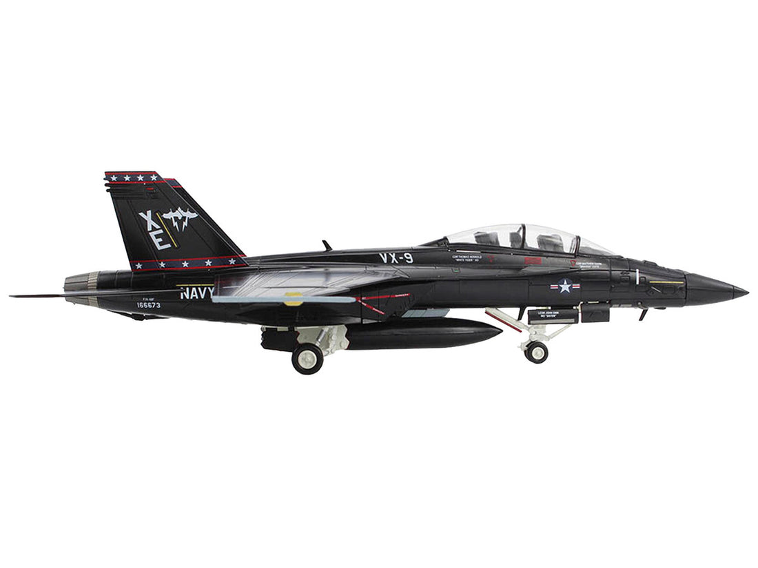 Boeing F/A-18F Super Hornet Fighter Aircraft "Vandy I VX-9" (2023) United States Navy (Unarmed Version) "Air Power Series" 1/72 Diecast Model by Hobby Master-2