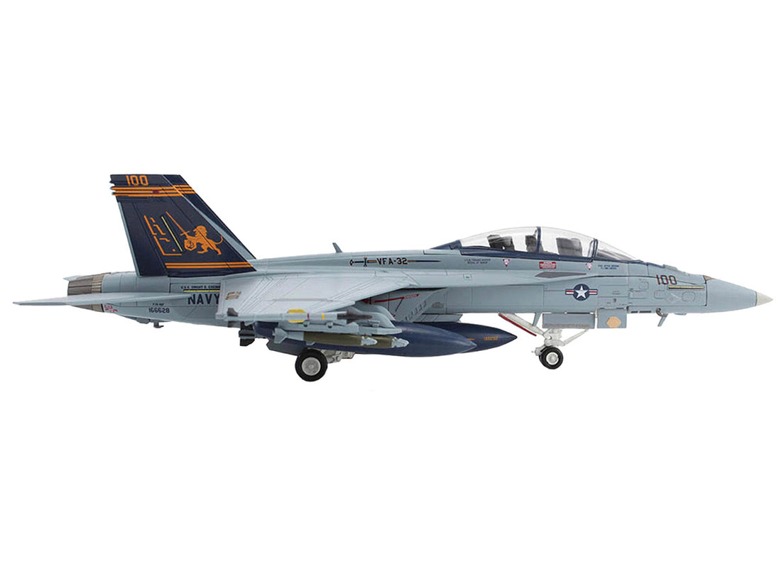 McDonnell Douglas F/A-18F Super Hornet Aircraft "VFA-32 Fighting Swordsmen EAA AirVenture Oshkosh" (2023) United States Navy "Air Power Series" 1/72 Diecast Model by Hobby Master-1