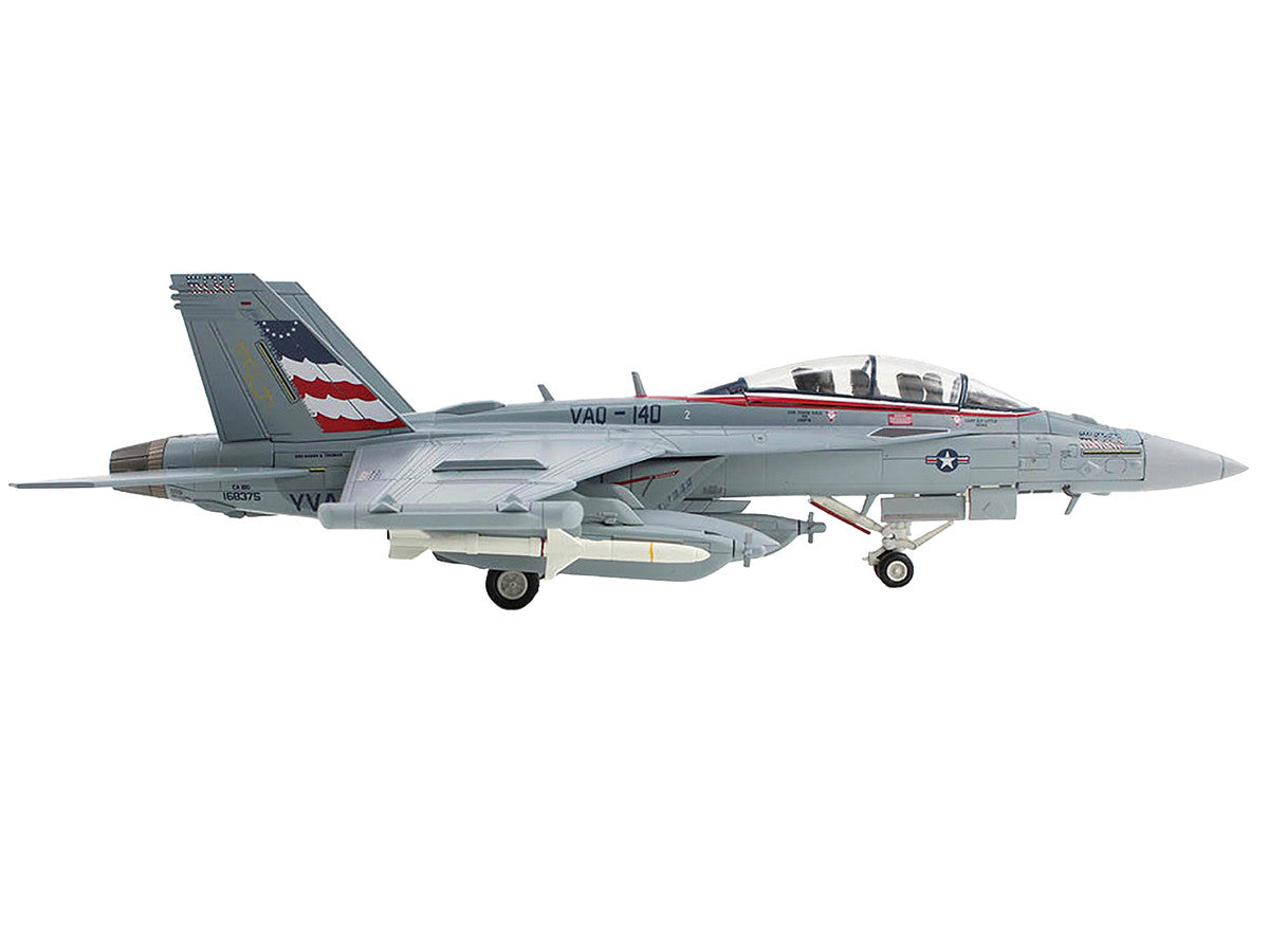 Boeing EA-18G Growler Aircraft "VAQ-140 Patriots USS Harry S. Truman" (2015) United States Navy "Air Power Series" 1/72 Diecast Model by Hobby Master-1