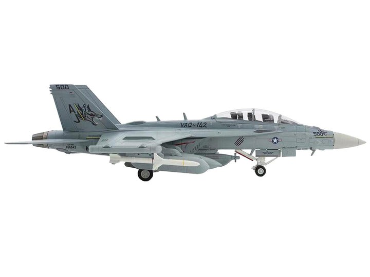 Boeing EA-18G Growler Aircraft "VAQ-142 Gray Wolves USS Gerald R. Ford" (2023) United States Navy "Air Power Series" 1/72 Diecast Model by Hobby Master-1