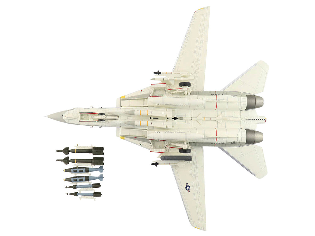 Grumman F-14D Tomcat Fighter Aircraft "Tomcat Sunset VF-31" (2006) United States Navy "Air Power Series" 1/72 Diecast Model by Hobby Master-3