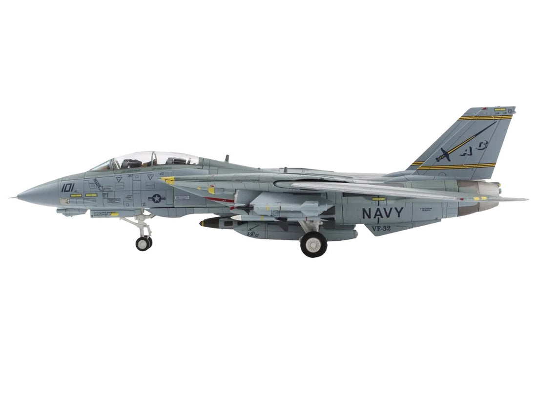 Grumman F-14B Tomcat Fighter Aircraft "Last Gypsy Roll VF-32 Swordsmen NAS Oceana" (2005) United States Navy "Air Power Series" 1/72 Diecast Model by Hobby Master-2