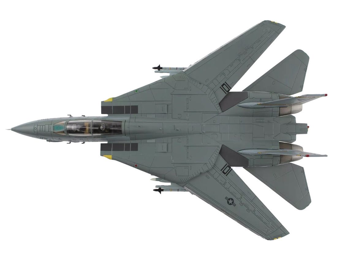 Grumman F-14B Tomcat Fighter Aircraft "Last Gypsy Roll VF-32 Swordsmen NAS Oceana" (2005) United States Navy "Air Power Series" 1/72 Diecast Model by Hobby Master-1