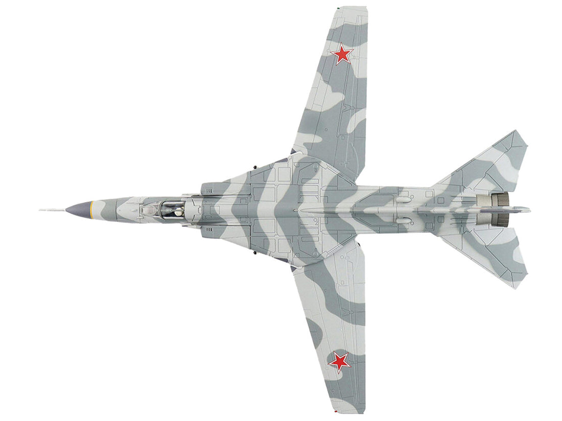 Mikoyan-Gurevich MiG-23MS Flogger-E Fighter Aircraft "4477th Test and Evaluation Squadron Red Eagles Nevada" (1981-88) United States Air Force "Air Power Series" 1/72 Diecast Model by Hobby Master-1