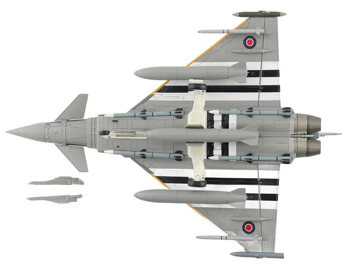 Eurofighter Typhoon FGR4 Fighter Aircraft "ZJ913 FM-G" (2024) British Royal Air Force "Air Power Series" 1/72 Diecast Model by Hobby Master-2
