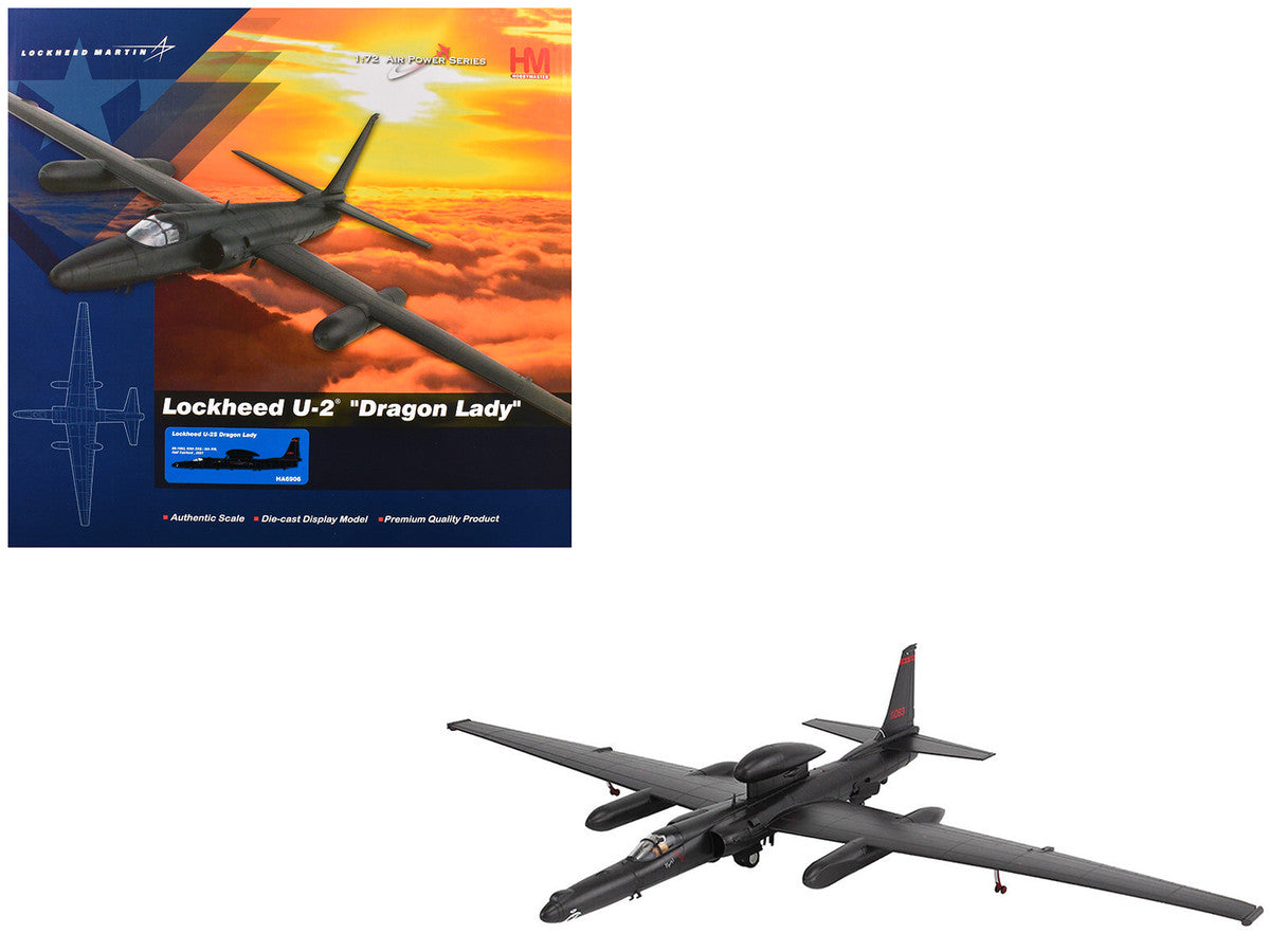 Lockheed U-2S Dragon Lady Aircraft "80-1083 99th ERS 9th RW RAF Fairford" (2021) United States Air Force "Air Power Series" 1/72 Diecast Model by Hobby Master-3