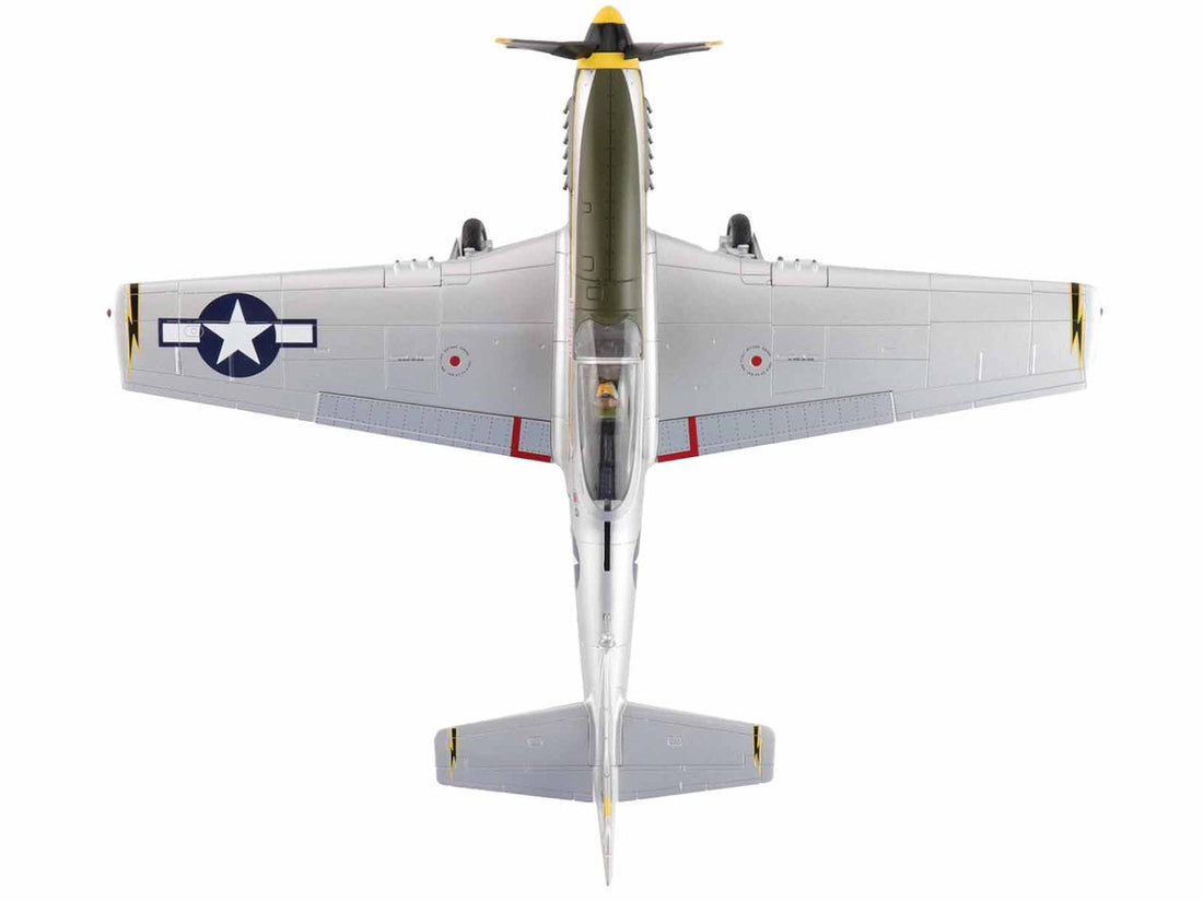 North American P-51D Mustang Fighter Aircraft "Lt. Col. McComas 118th Tactical Reconnaissance Squadron 23rd Fighter Group China" (1945) United States Army Air Force "Air Power Series" 1/48 Diecast Model by Hobby Master-2