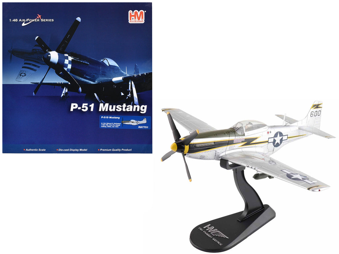 North American P-51D Mustang Fighter Aircraft "Lt. Col. McComas 118th Tactical Reconnaissance Squadron 23rd Fighter Group China" (1945) United States Army Air Force "Air Power Series" 1/48 Diecast Model by Hobby Master-0