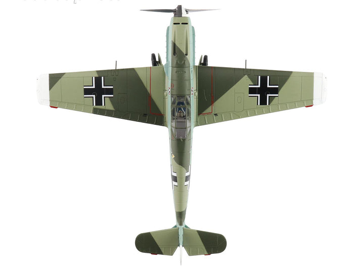 Messerschmitt BF 109E-4 Fighter Aircraft "Franz von Werra II/JG-3" (1940) German Luftwaffe "Air Power Series" 1/48 Diecast Model by Hobby Master-0