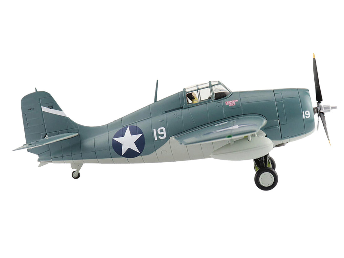 Grumman F4F-4 Wildcat Fighter Aircraft "Battle of Santa Cruz Lt. Swede Vejtasa VF-10 USS Enterprise" (1942) United States Navy "Air Power Series" 1/48 Diecast Model by Hobby Master-1