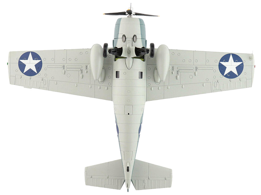 Grumman F4F-4 Wildcat Fighter Aircraft "Battle of Santa Cruz Lt. Swede Vejtasa VF-10 USS Enterprise" (1942) United States Navy "Air Power Series" 1/48 Diecast Model by Hobby Master-3