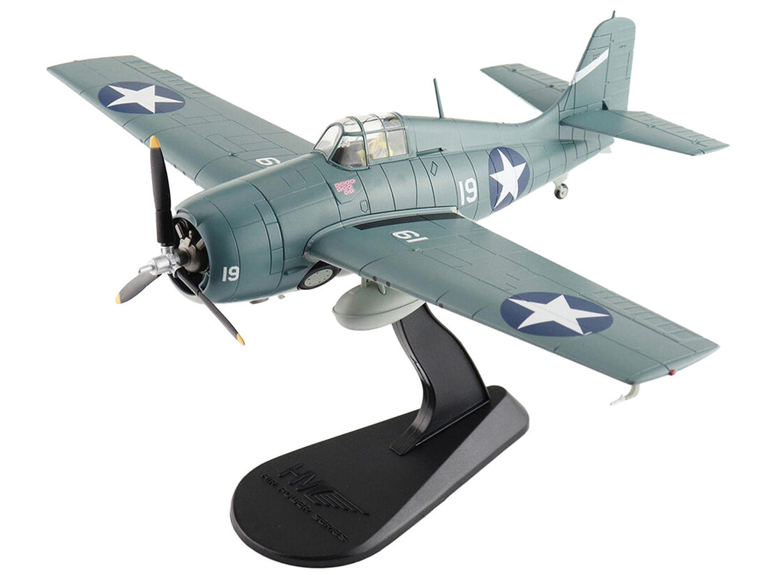 Grumman F4F-4 Wildcat Fighter Aircraft "Battle of Santa Cruz Lt. Swede Vejtasa VF-10 USS Enterprise" (1942) United States Navy "Air Power Series" 1/48 Diecast Model by Hobby Master-4