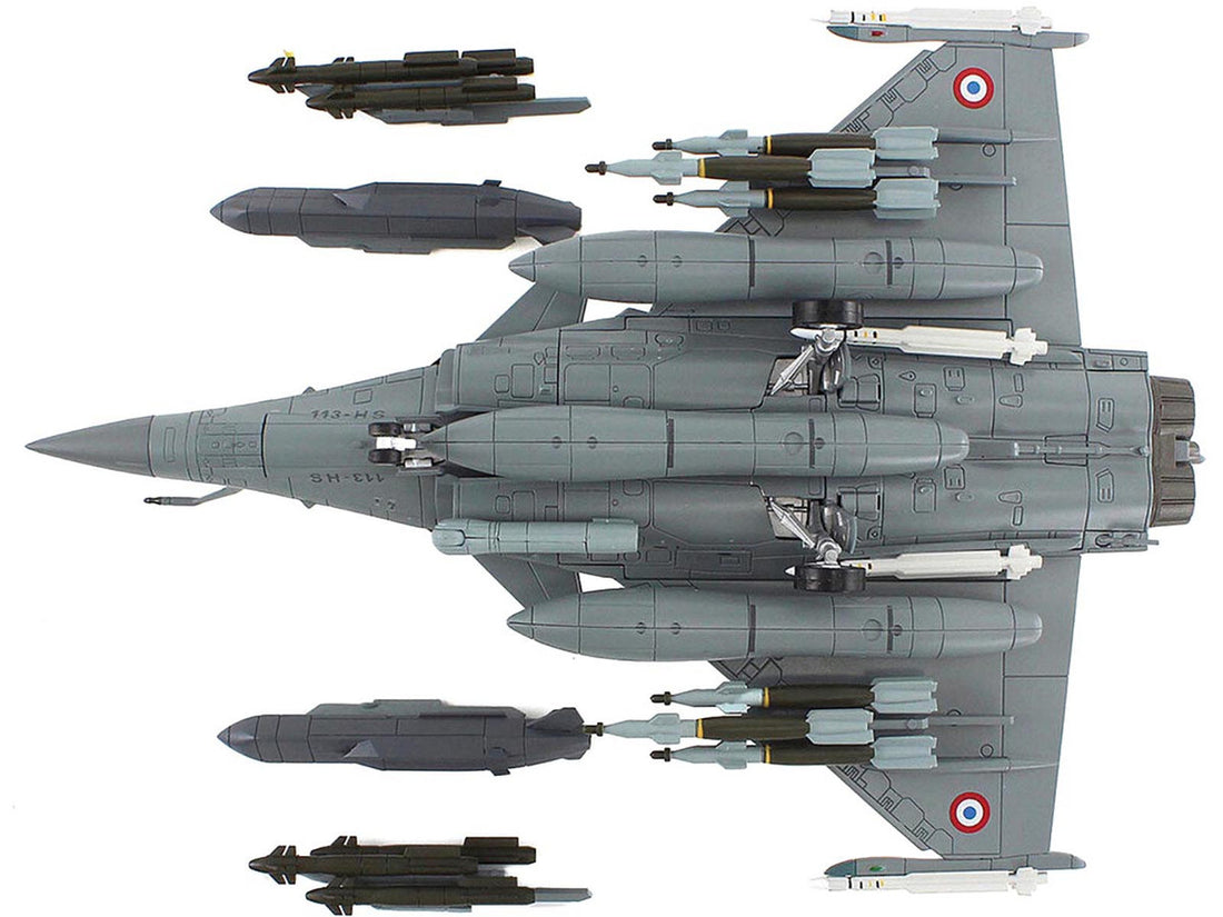 Dassault Rafale C Fighter Aircraft "113-HS EC 1/7 Provence Kandahar" (2010) Armee de l'Air (French Air Force) "Air Power Series" 1/72 Diecast Model by Hobby Master