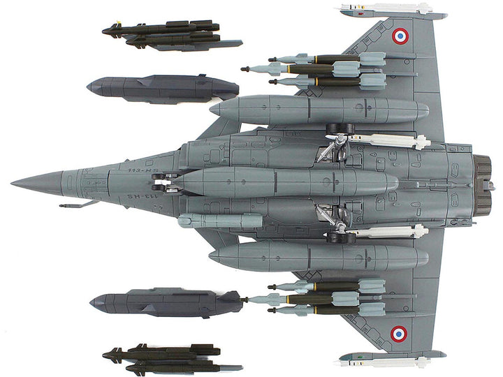 Dassault Rafale C Fighter Aircraft "113-HS EC 1/7 Provence Kandahar" (2010) Armee de l'Air (French Air Force) "Air Power Series" 1/72 Diecast Model by Hobby Master