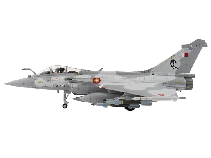 Dassault Rafale EQ Fighter Aircraft "QA210" (2019) Qatar Emiri Air Force "Air Power Series" 1/72 Diecast Model by Hobby Master-0