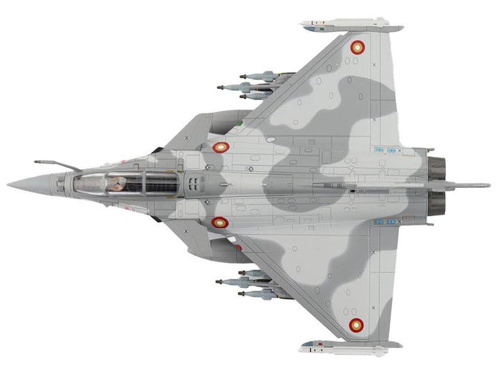 Dassault Rafale EQ Fighter Aircraft "QA210" (2019) Qatar Emiri Air Force "Air Power Series" 1/72 Diecast Model by Hobby Master-1