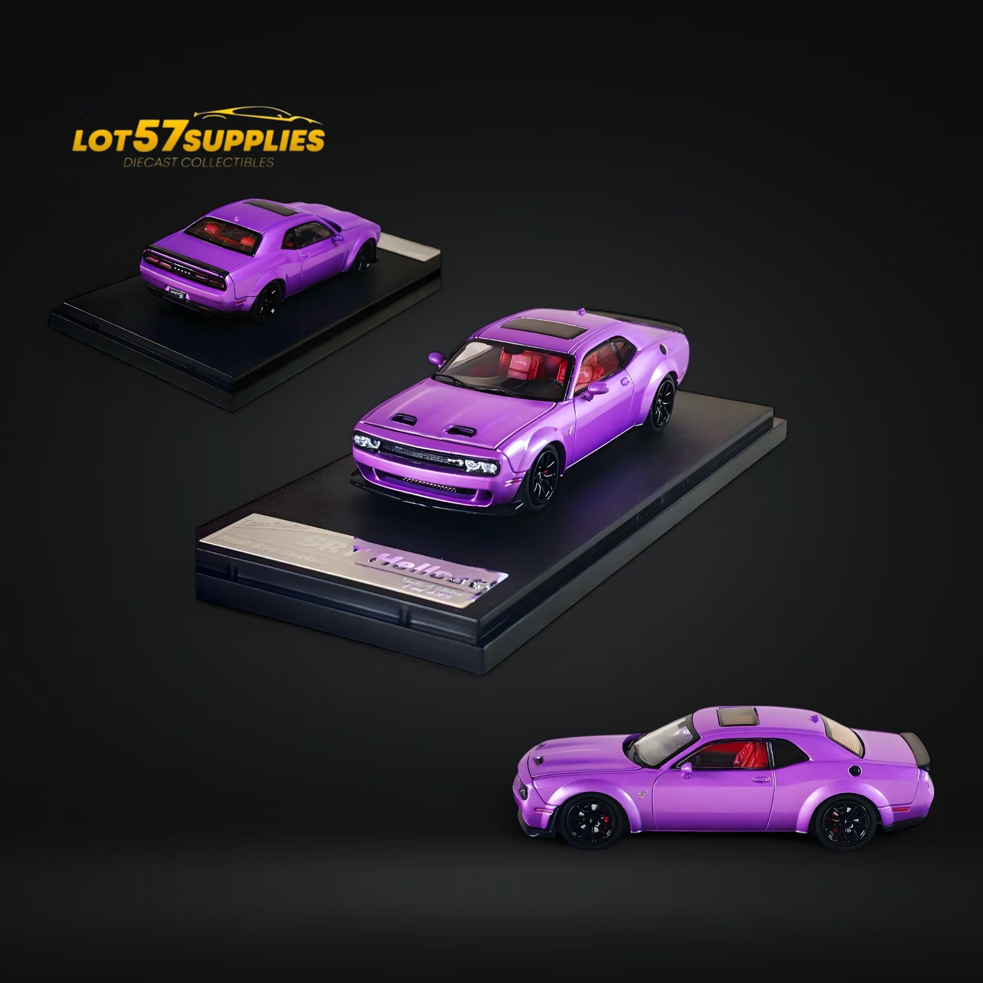 Dodge SRT Hellcat Racing Purple 1:64 by Stance Hunters