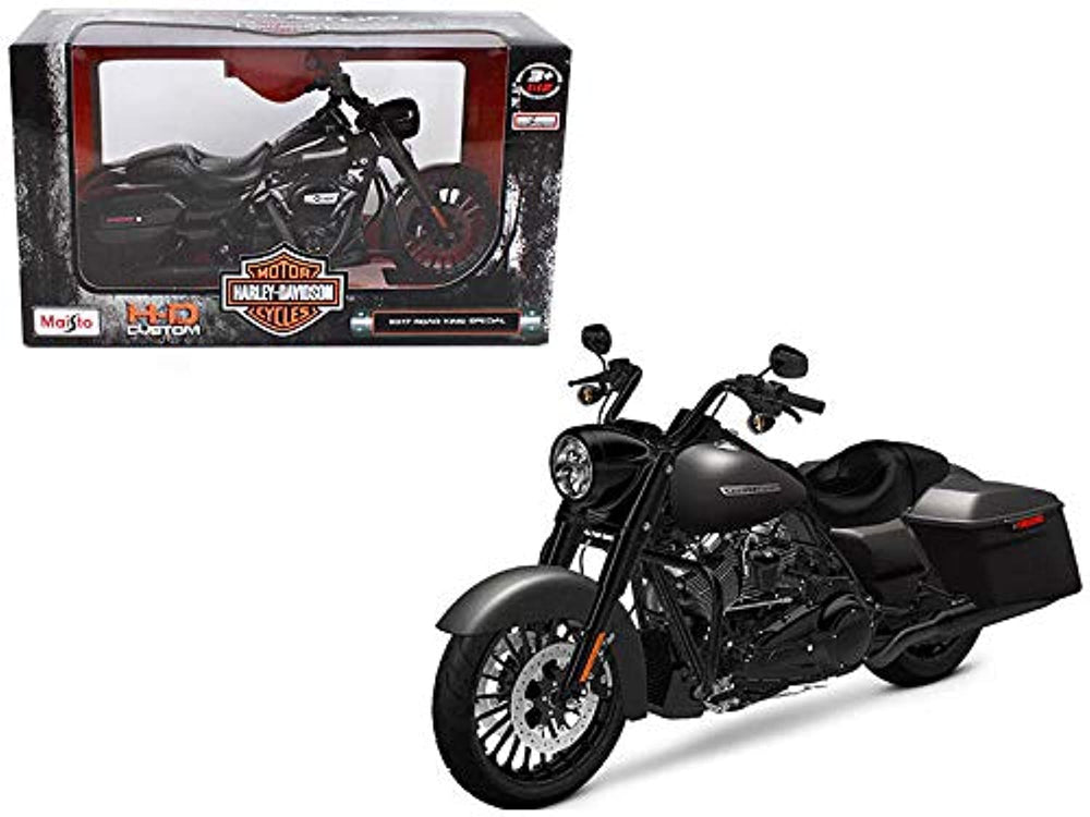 Harley-Davidson 2017 Road King Special Motorcycle 1:12 Diecast by Maisto Packaging View