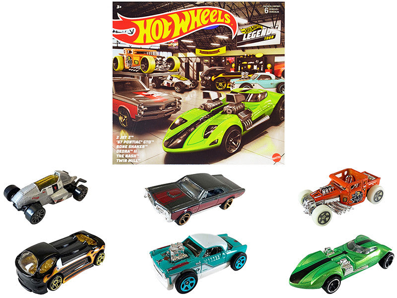Hot Wheels Legends 6 piece Set Diecast Model Cars by Hot Wheels