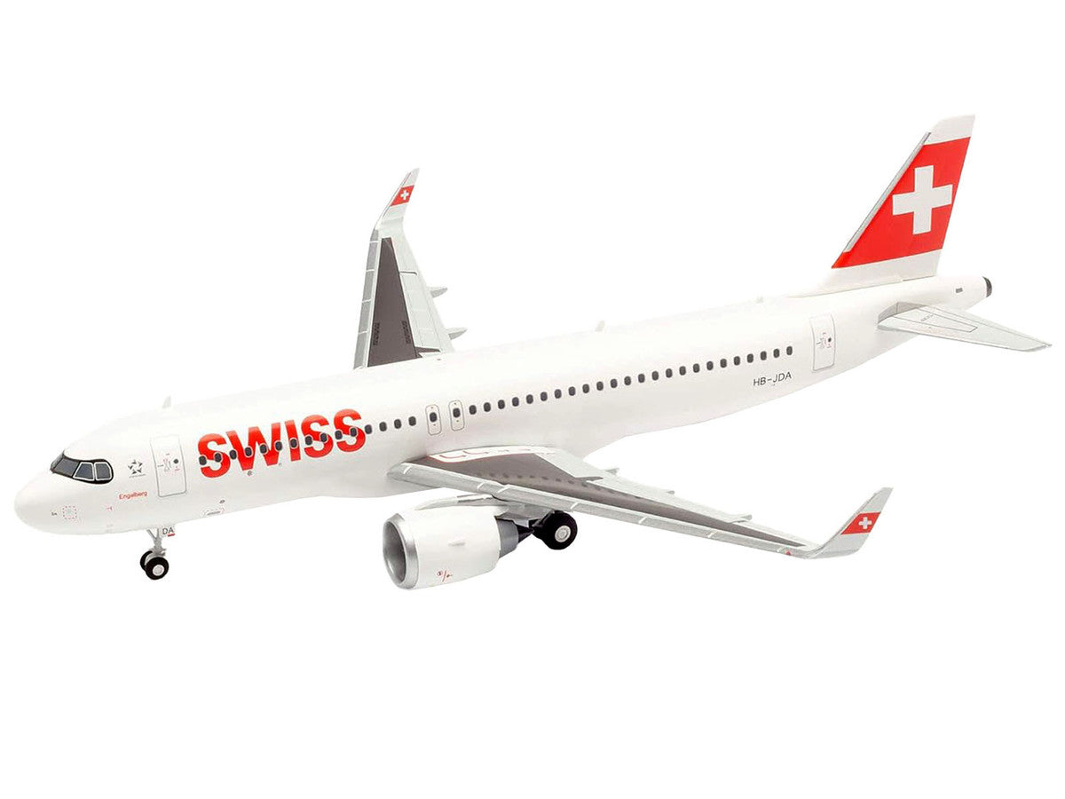 Airbus A220-100 Commercial Aircraft "Swiss International Air Lines" (HB-JBH) White with Red Tail 1/200 Diecast Model Airplane by Herpa-2