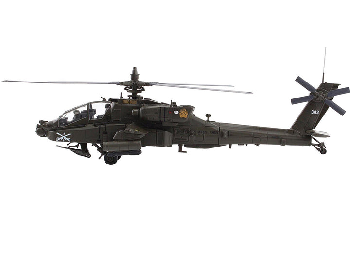 Boeing AH-64D Apache Attack Helicopter "Tyrone Biggums 4th Combat Aviation Brigade Operation Atlantic Resolve" (2018-2019) United States Army "Air Power Series" 1/72 Diecast Model by Hobby Master-0