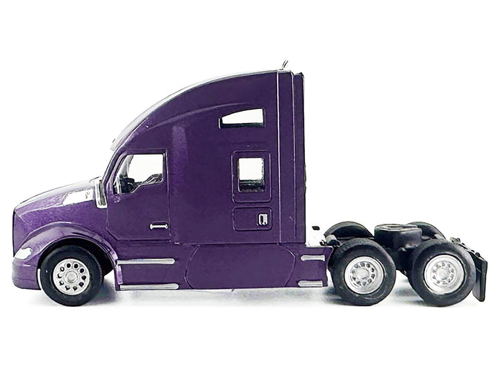 Kenworth T680 Sleeper Cab Purple Metallic 1/87 (HO) Plastic Model Car by HO Logistics 2