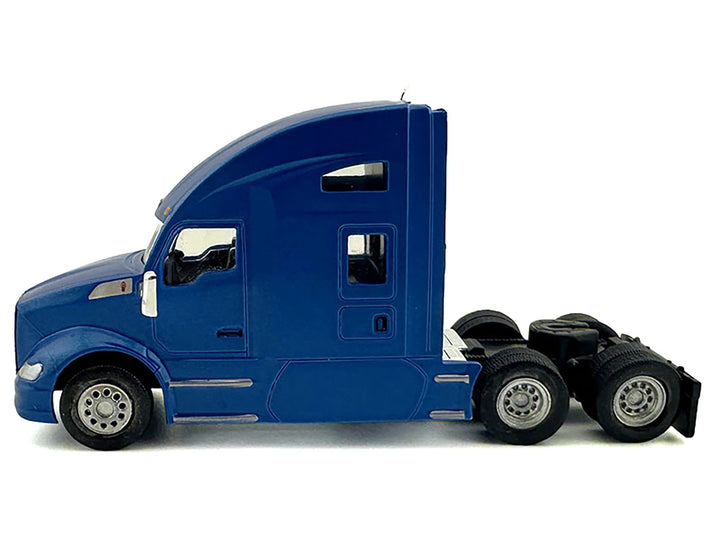 Kenworth T680 Sleeper Cab Blue Metallic 1/87 (HO) Plastic Model Car by HO Logistics 2