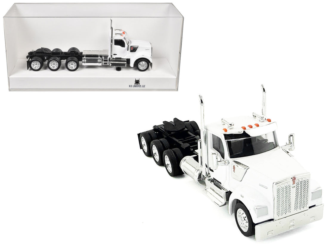 Kenworth W990 3-Axel Day Cab White 1/87 (HO) Plastic Model Car by HO Logistics 3