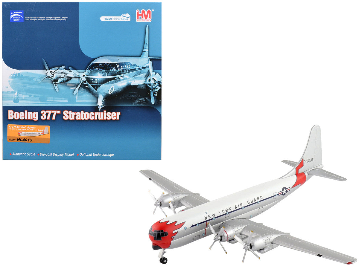 Boeing 377 C-97A Stratofreighter Transport Aircraft "49-2601 New York Air National Guard" United States Air Force "Airliner Series" 1/200 Diecast Model by Hobby Master-4
