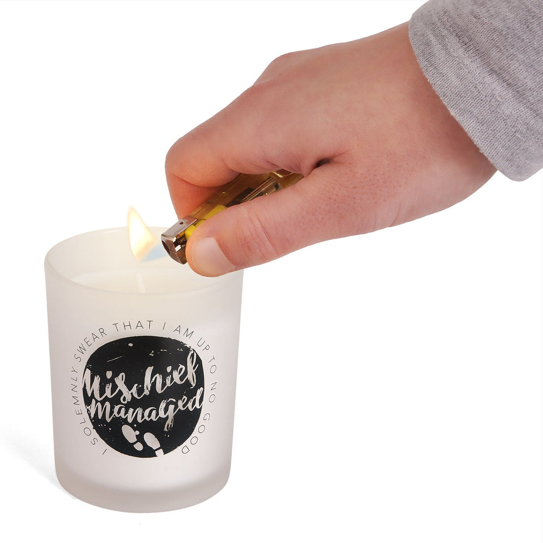 Harry Potter Mischief Managed Glass Votive Unscented Candle 2