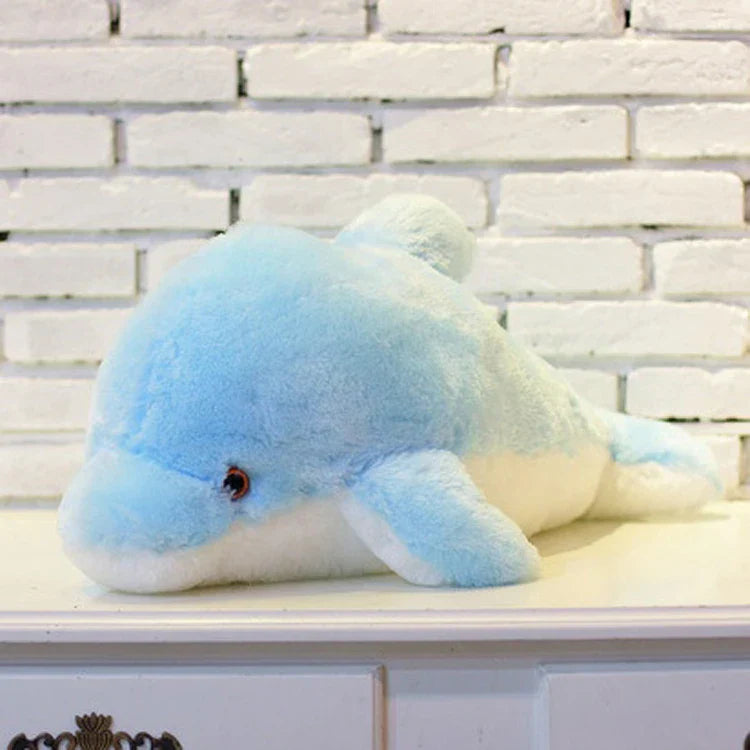 Blue Dolphin Plush Toy by Plushy Planet 6
