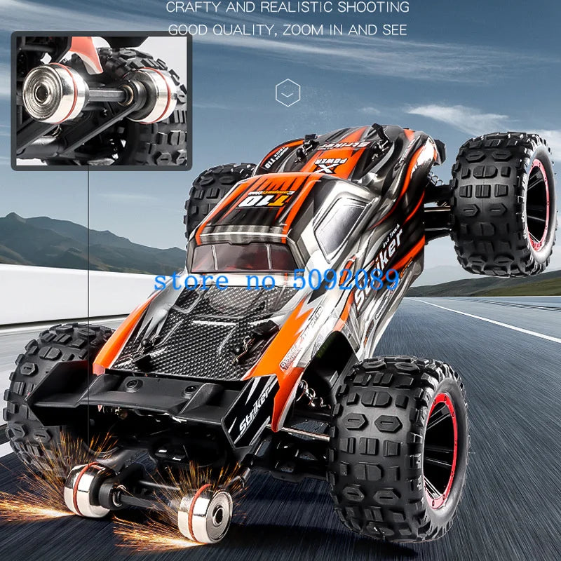 High-Speed 1:14 Brushless 4WD RC Drift Truck - 80KM/H Off-Road Adventure-1