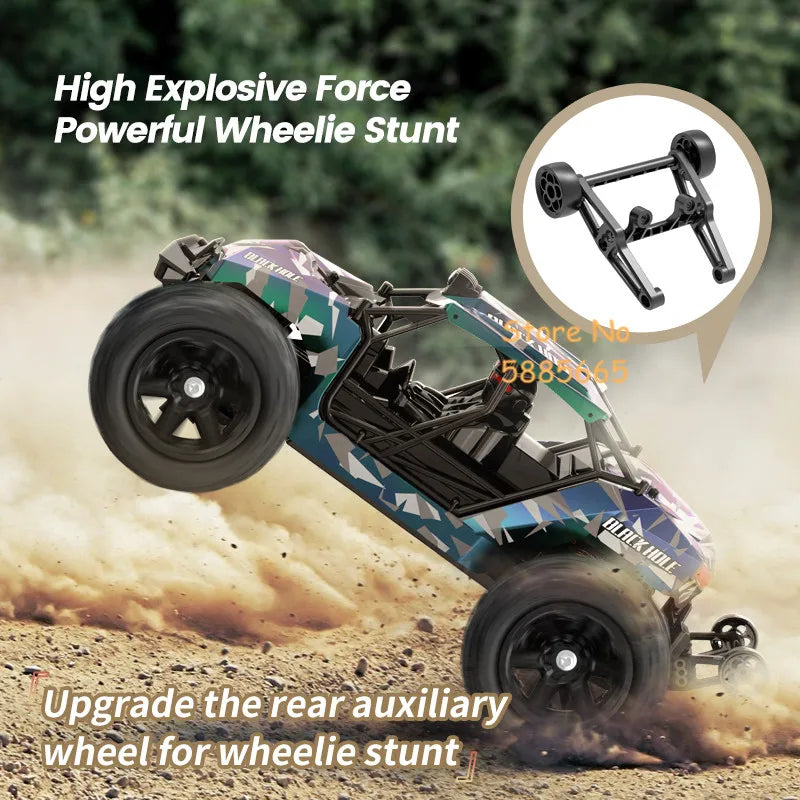High-Speed 1:14 Brushless RC Off-Road Car with LED Lights & Waterproof Design-1