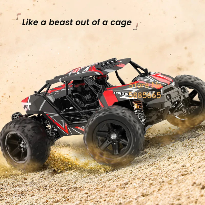 High-Speed 1:14 Brushless RC Off-Road Car with LED Lights & Waterproof Design-2